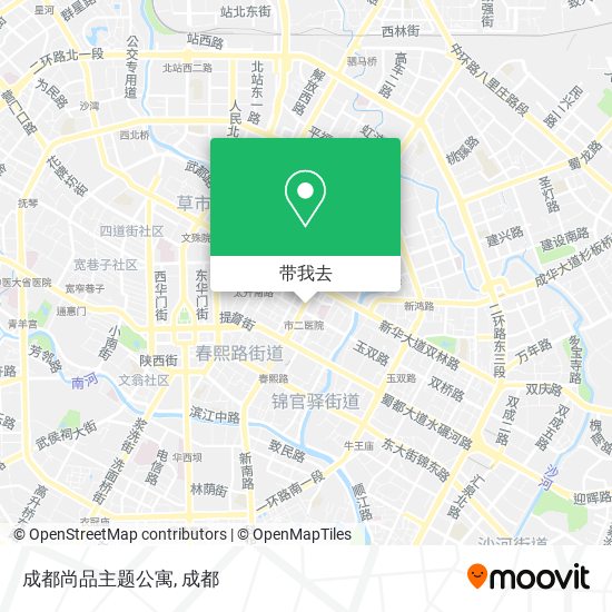 成都尚品主题公寓地图