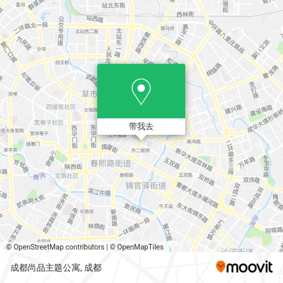 成都尚品主题公寓地图
