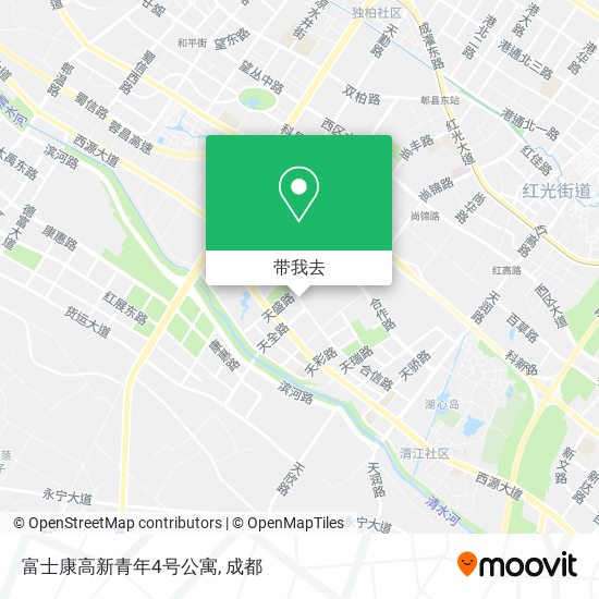 富士康高新青年4号公寓地图