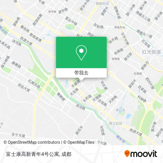 富士康高新青年4号公寓地图