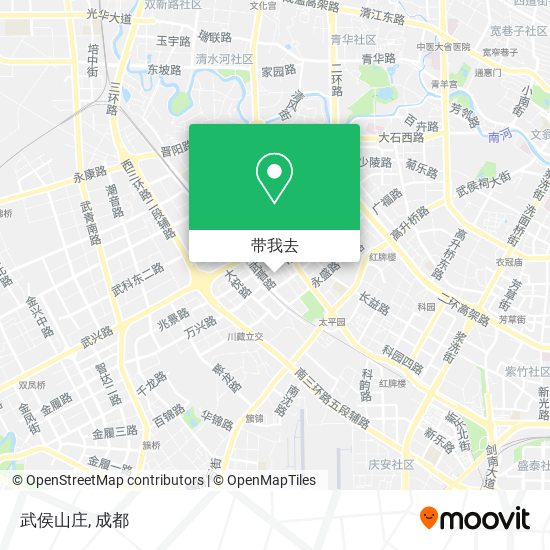 武侯山庄地图