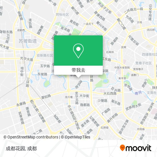 成都花园地图