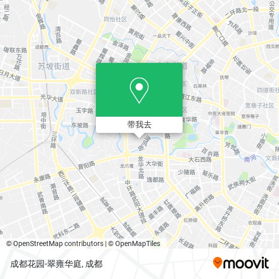 成都花园-翠雍华庭地图