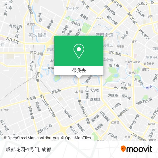 成都花园-1号门地图