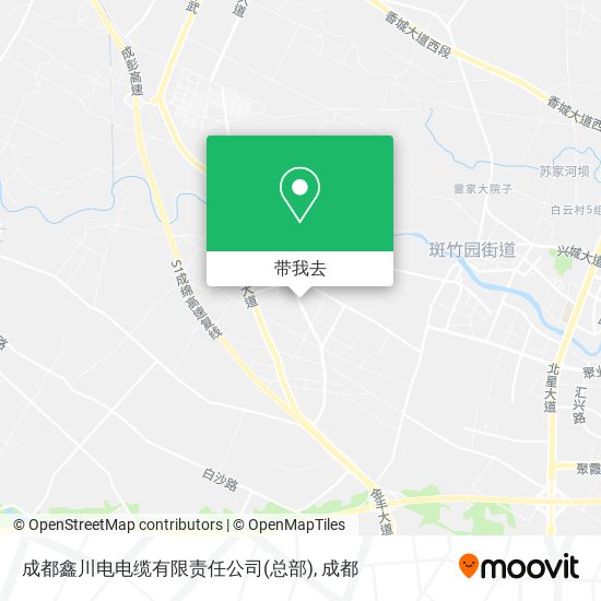 成都鑫川电电缆有限责任公司(总部)地图
