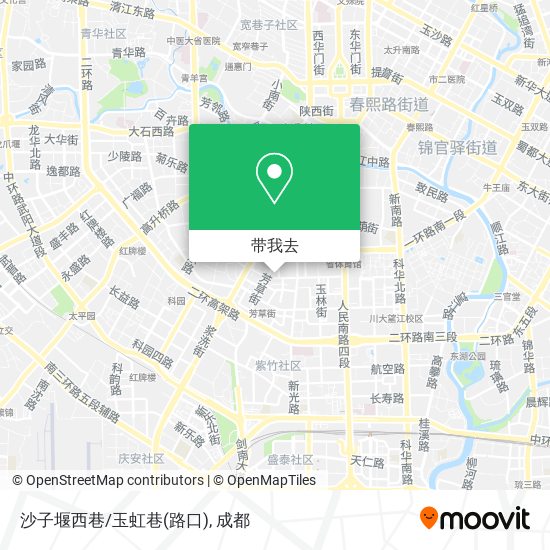 沙子堰西巷/玉虹巷(路口)地图