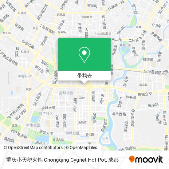 重庆小天鹅火锅 Chongqing Cygnet Hot Pot地图