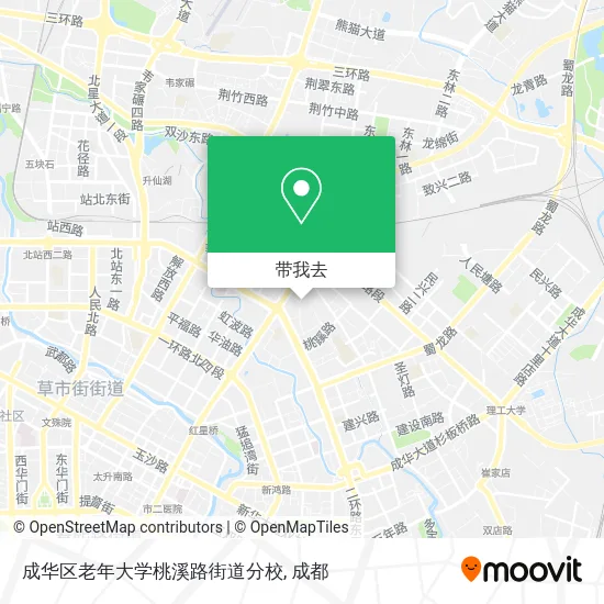 成华区老年大学桃溪路街道分校地图