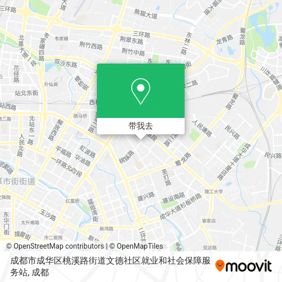 成都市成华区桃溪路街道文德社区就业和社会保障服务站地图