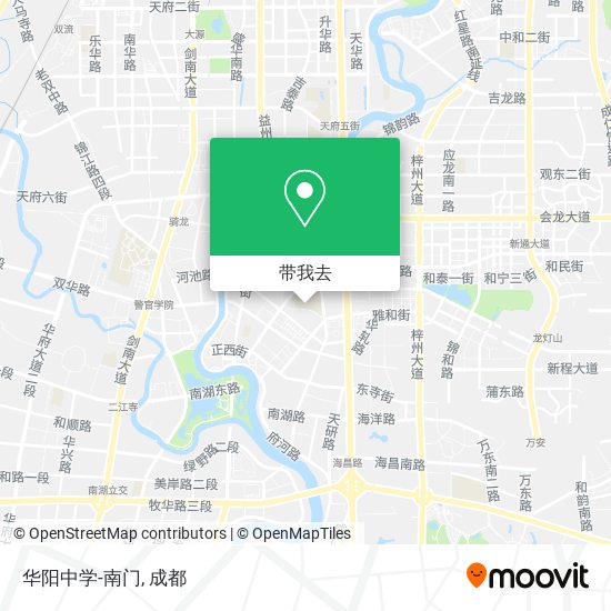华阳中学-南门地图
