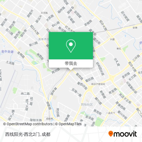 西线阳光-西北2门地图