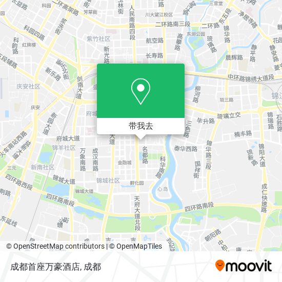 成都首座万豪酒店地图
