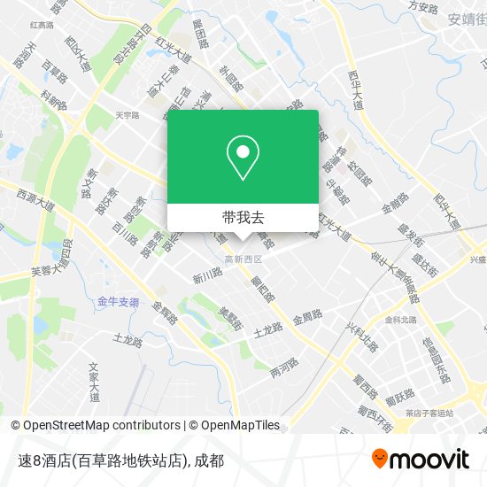 速8酒店(百草路地铁站店)地图