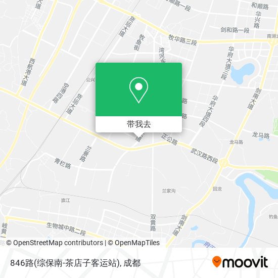 846路(综保南-茶店子客运站)地图