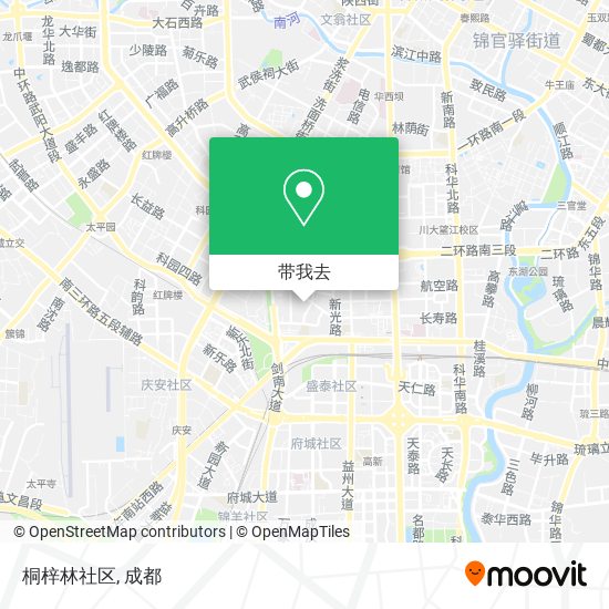 桐梓林社区地图