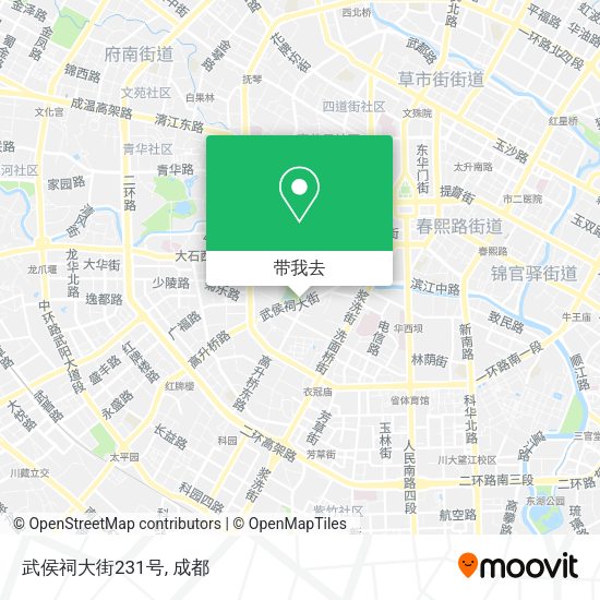 武侯祠大街231号地图