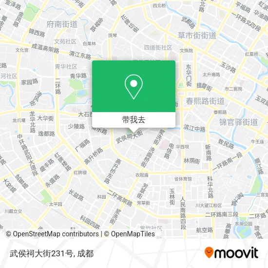 武侯祠大街231号地图