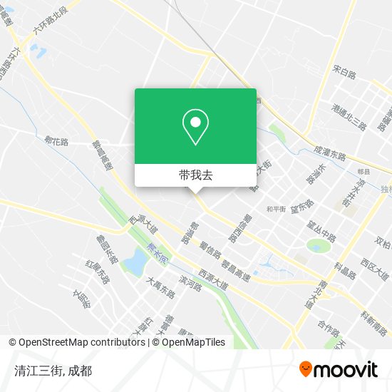 清江三街地图