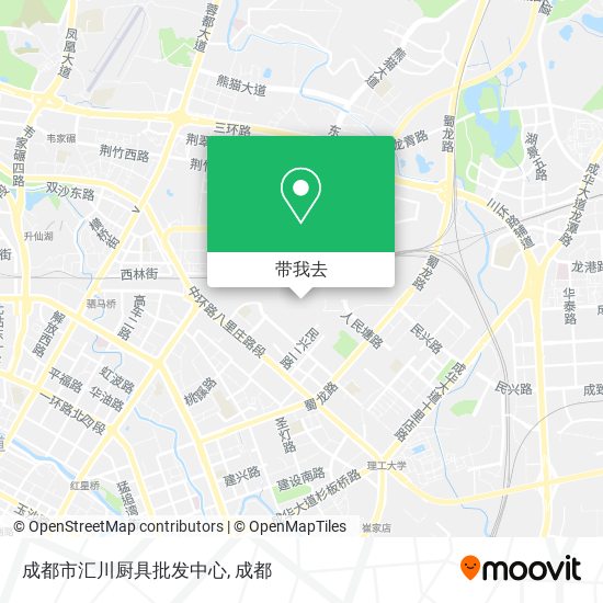 成都市汇川厨具批发中心地图