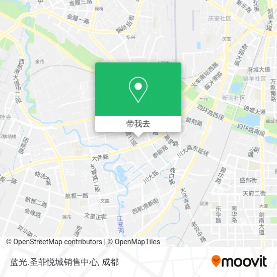 蓝光.圣菲悦城销售中心地图
