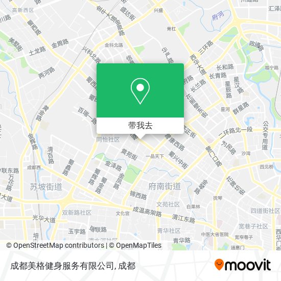 成都美格健身服务有限公司地图