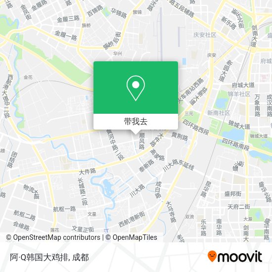 阿·Q韩国大鸡排地图