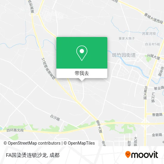 FA国染烫连锁沙龙地图