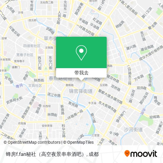蜂房f.fan秘社（高空夜景串串酒吧）地图