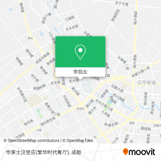 华莱士汉堡店(繁华时代餐厅)地图