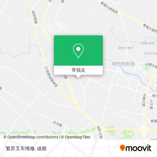 繁昇叉车维修地图