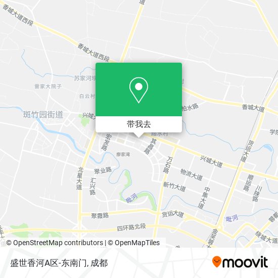 盛世香河A区-东南门地图