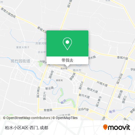 柏水小区A区-西门地图