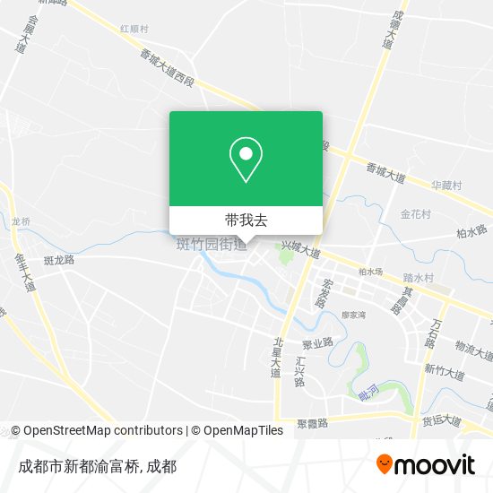 成都市新都渝富桥地图