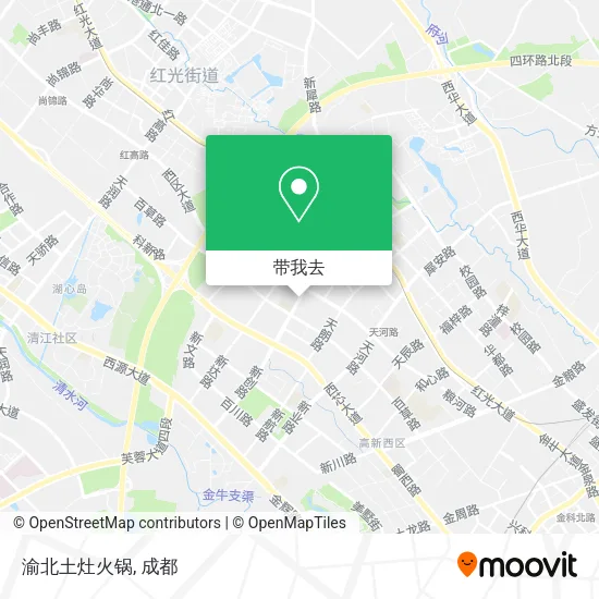 渝北土灶火锅地图