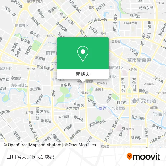 四川省人民医院地图