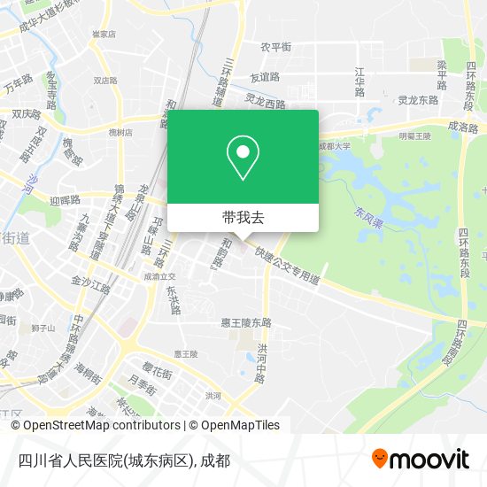 四川省人民医院(城东病区)地图
