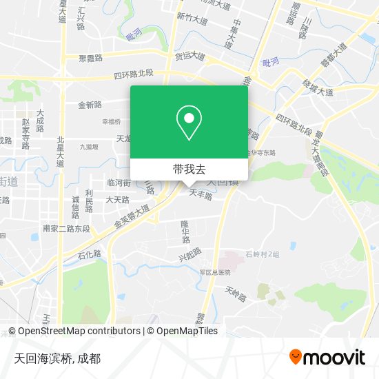 天回海滨桥地图