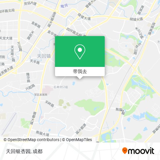 天回银杏园地图