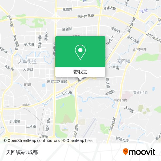 天回镇站地图