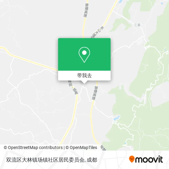 双流区大林镇场镇社区居民委员会地图