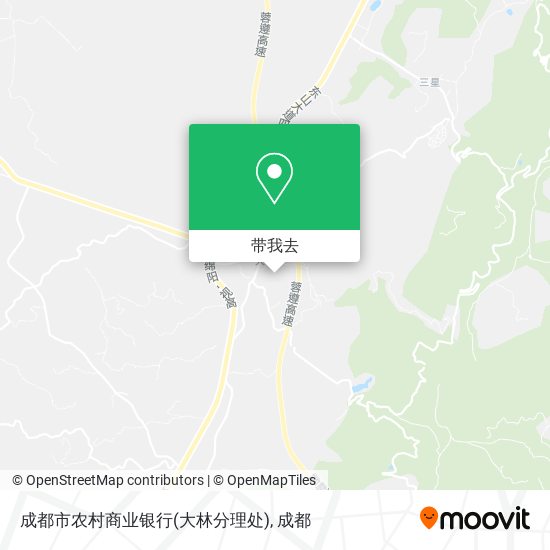 成都市农村商业银行(大林分理处)地图