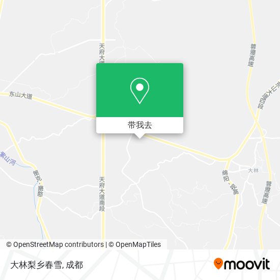 大林梨乡春雪地图