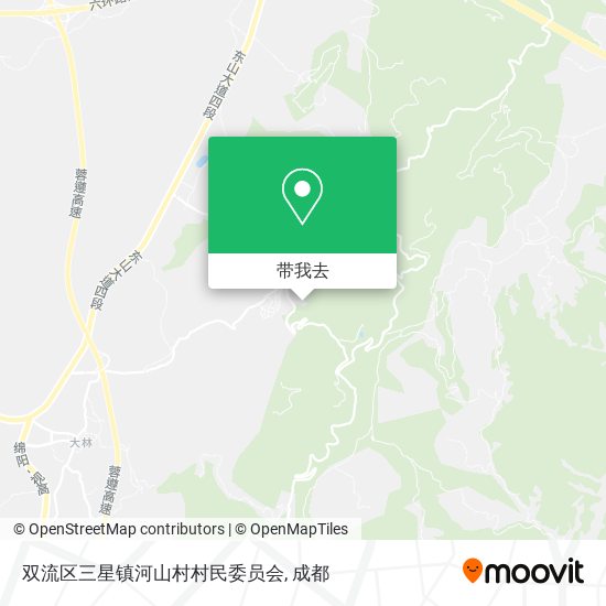 双流区三星镇河山村村民委员会地图