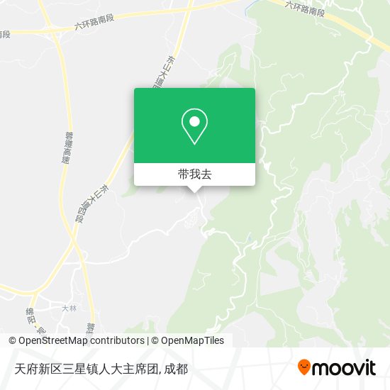 天府新区三星镇人大主席团地图