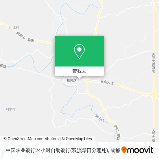 中国农业银行24小时自助银行(双流籍田分理处)地图