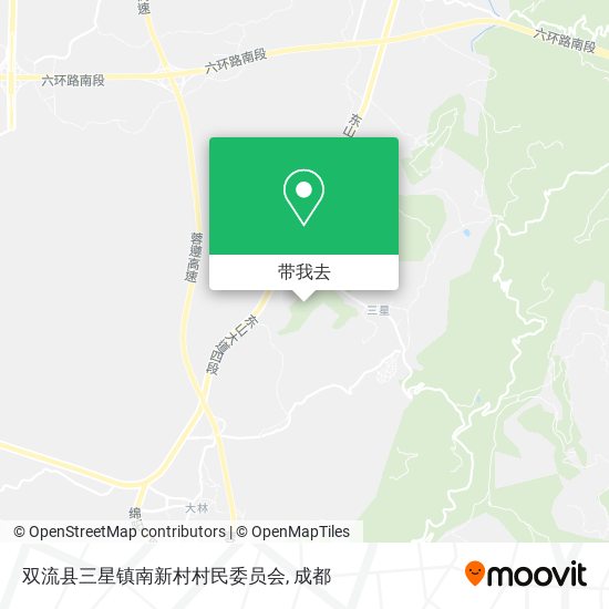 双流县三星镇南新村村民委员会地图