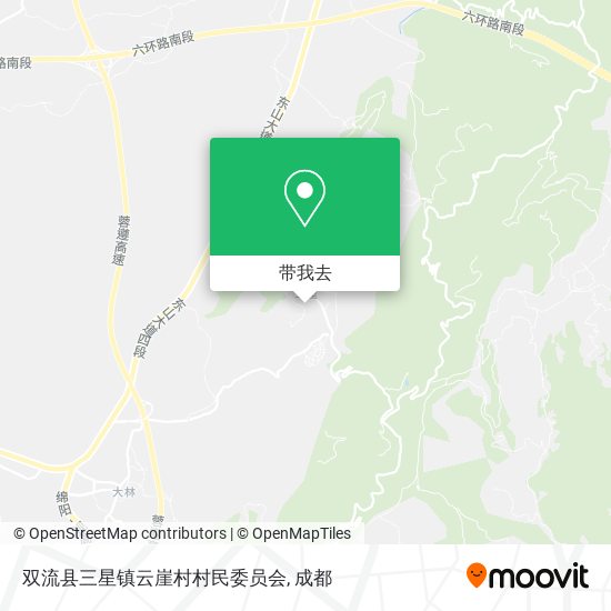 双流县三星镇云崖村村民委员会地图
