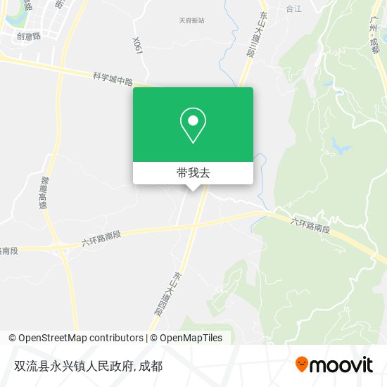 双流县永兴镇人民政府地图