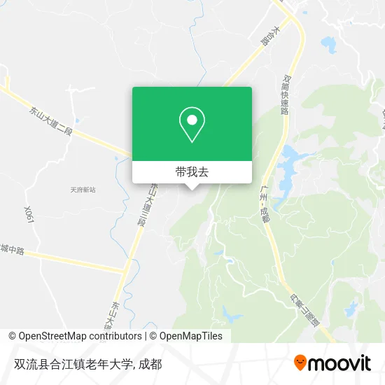 双流县合江镇老年大学地图