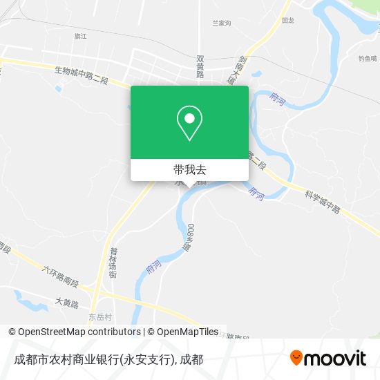 成都市农村商业银行(永安支行)地图
